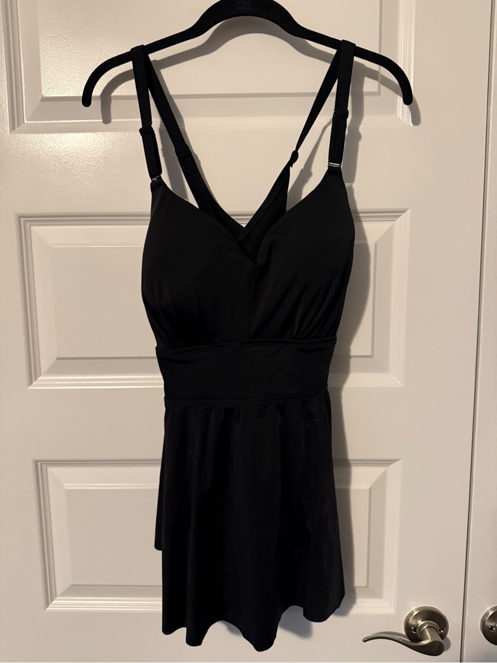 torrid Black One-Piece Swim Dress with Skirt